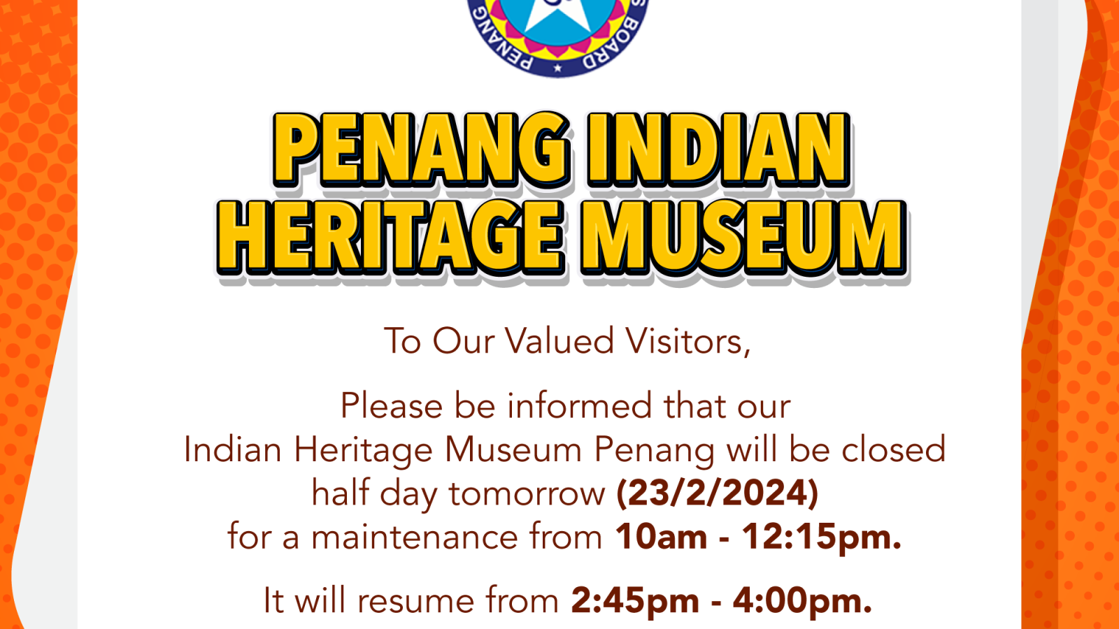 Penang-Indian-Heritage-February-Closure