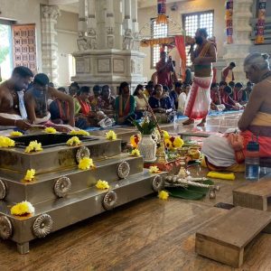 Malaysia Hindu Maamandram, Penang, organized a special Kalvi Yaagam at the Balathandayuthapaani Hilltop Temple