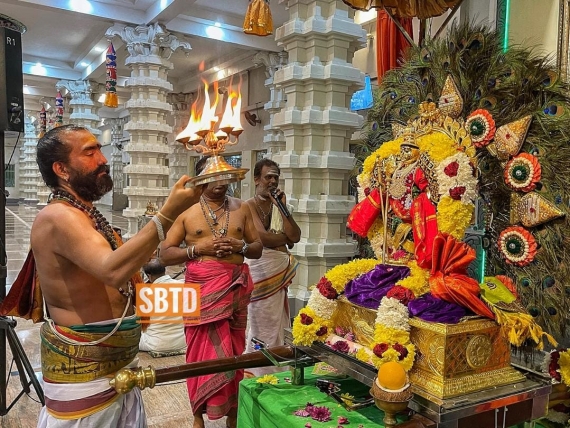 Aaadi Kartigai Special Pooja at the Waterfall Hilltop Temple 6