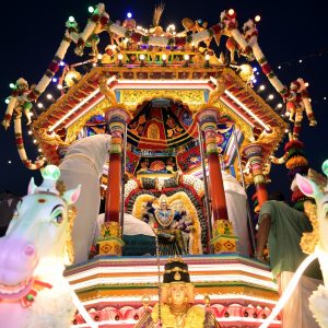 Vijayadashami New Chariot Procession at Sree Maha Mariamman Temple, Queen Street