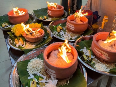 Kartigai Deepam at Bagan Ajam