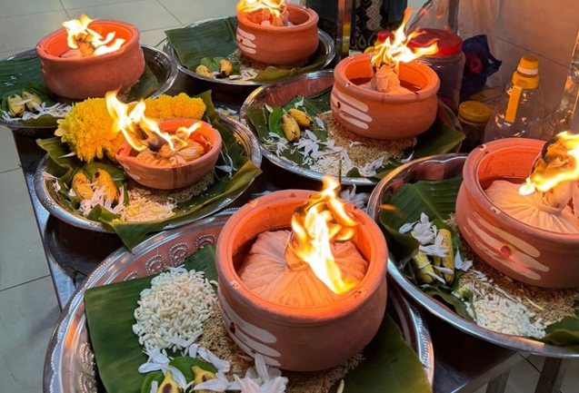 Kartigai Deepam at Bagan Ajam