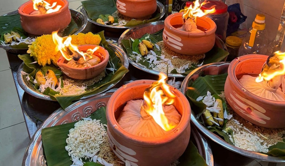 Kartigai Deepam at Bagan Ajam