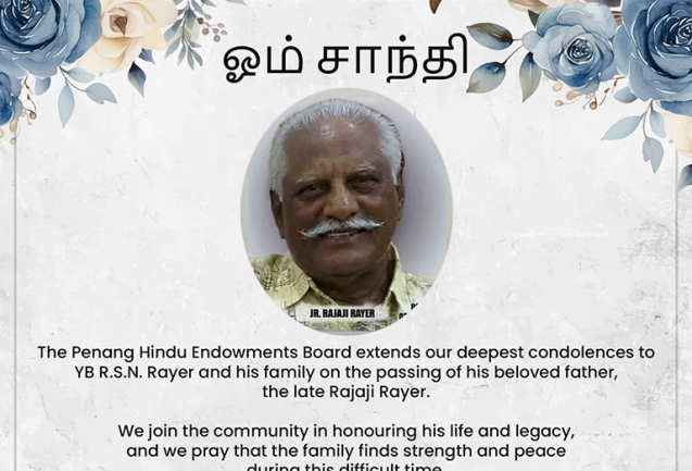 Om Shanti, Passing of Mr Rajaji Rayer