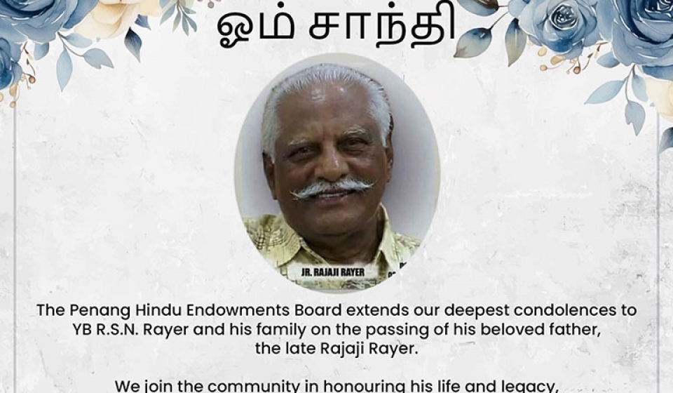 Om Shanti, Passing of Mr Rajaji Rayer